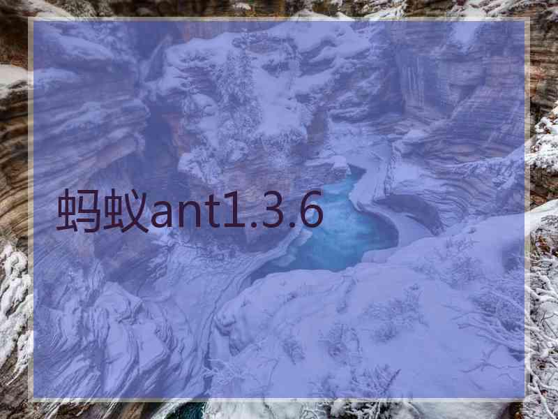 蚂蚁ant1.3.6