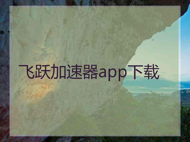 飞跃加速器app下载